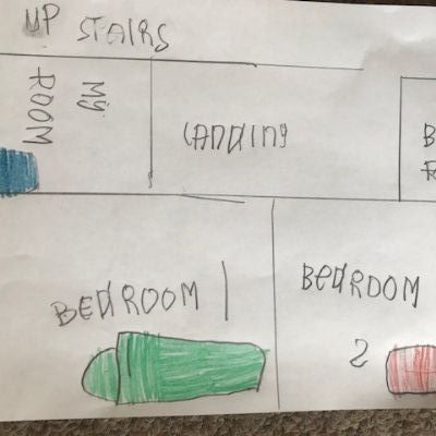 David's house upstairs plan